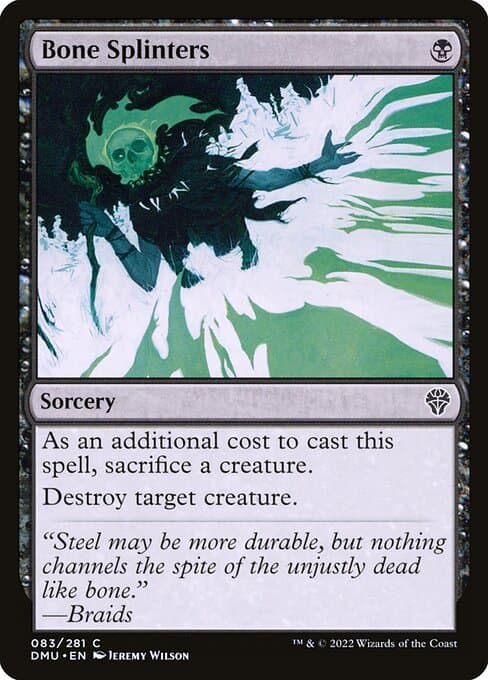 Bone Splinters 2019 Magic: The Gathering Core Set 2020