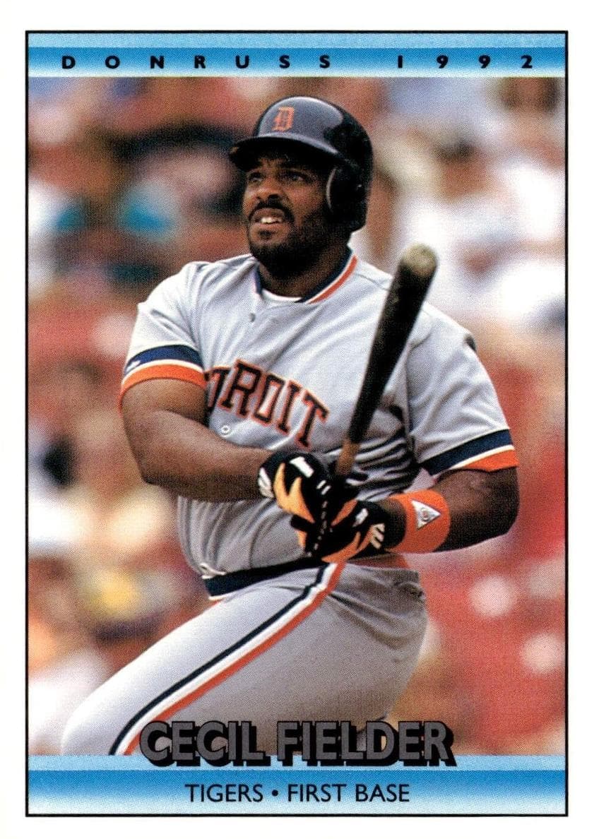 Cecil Fielder 1992 panini Donruss