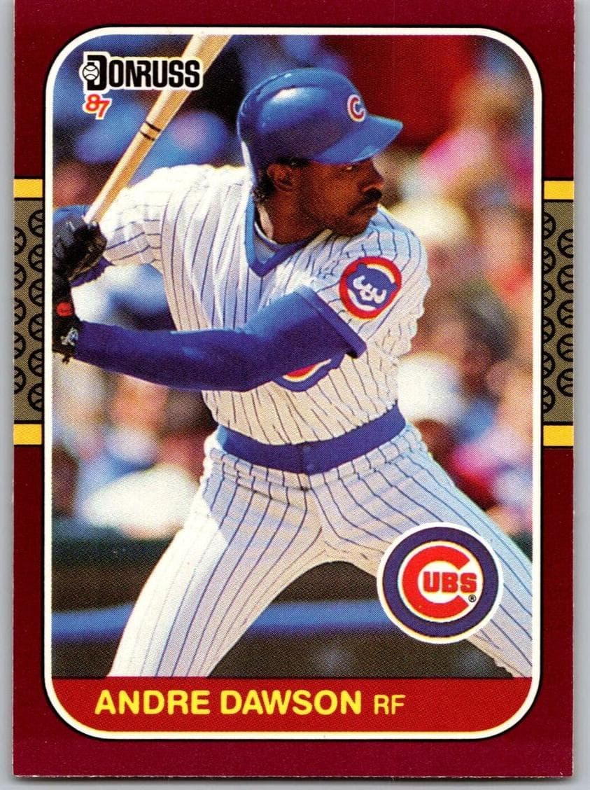 Andre Dawson 1987 panini Donruss Opening Day