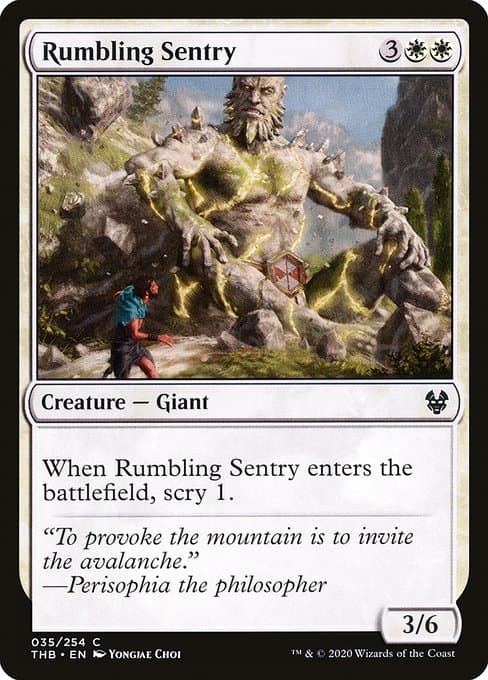 Rumbling Sentry 2020 Magic: The Gathering Theros Beyond Death