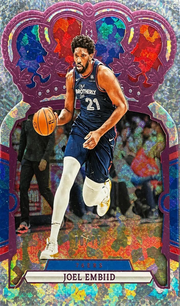 Joel Embiid 2023 panini Panini Crown Royale