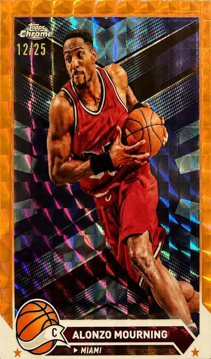 Alonzo Mourning 2023 topps Topps Chrome Sapphire Edition