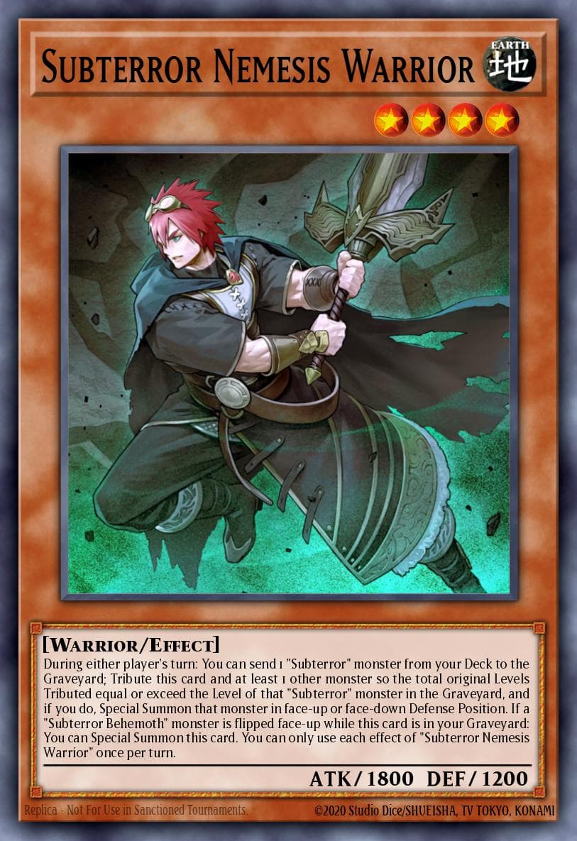 Subterror Nemesis Warrior 2016 Yu-Gi-Oh! The Dark Illusion