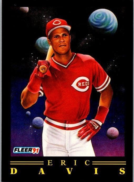 Eric Davis 1991 fleer Fleer
