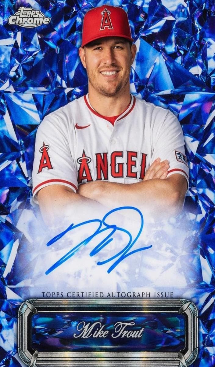 Mike Trout 2024 topps Topps Chrome Sapphire Edition