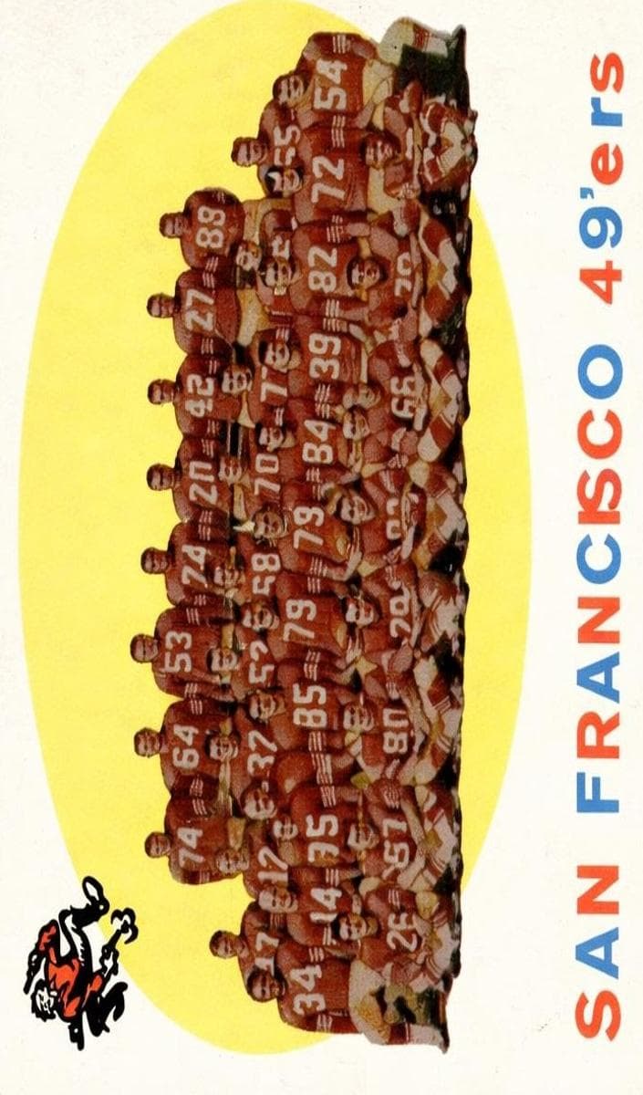 San Francisco 49ers 1959 topps Topps