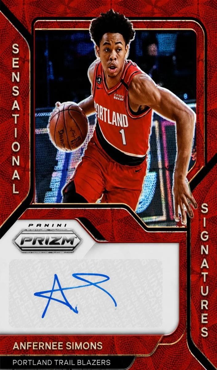 Anfernee Simons 2020 panini Panini Prizm