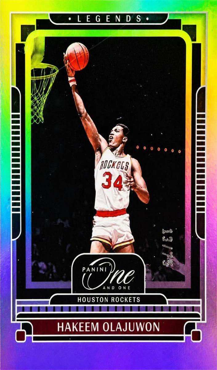 Hakeem Olajuwon 2024 panini Panini One and One