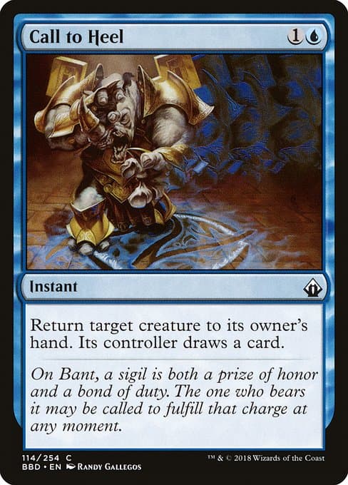 Call to Heel 2018 Magic: The Gathering Battlebond