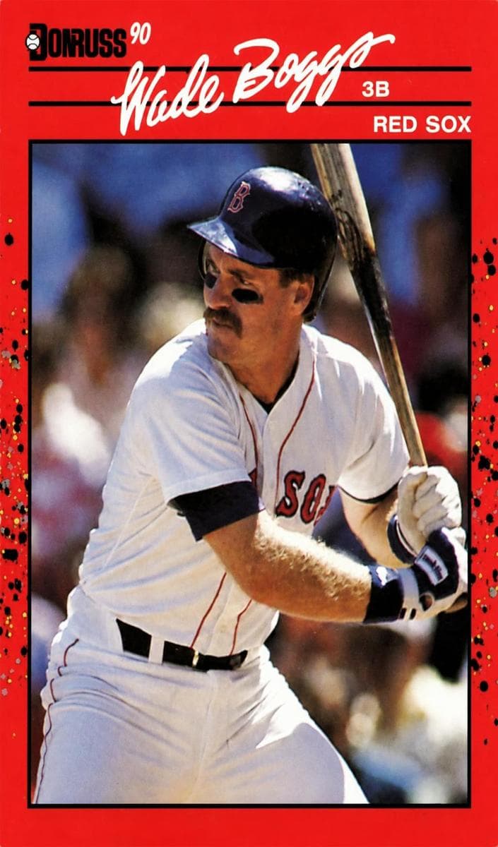 Wade Boggs 1990 panini Donruss