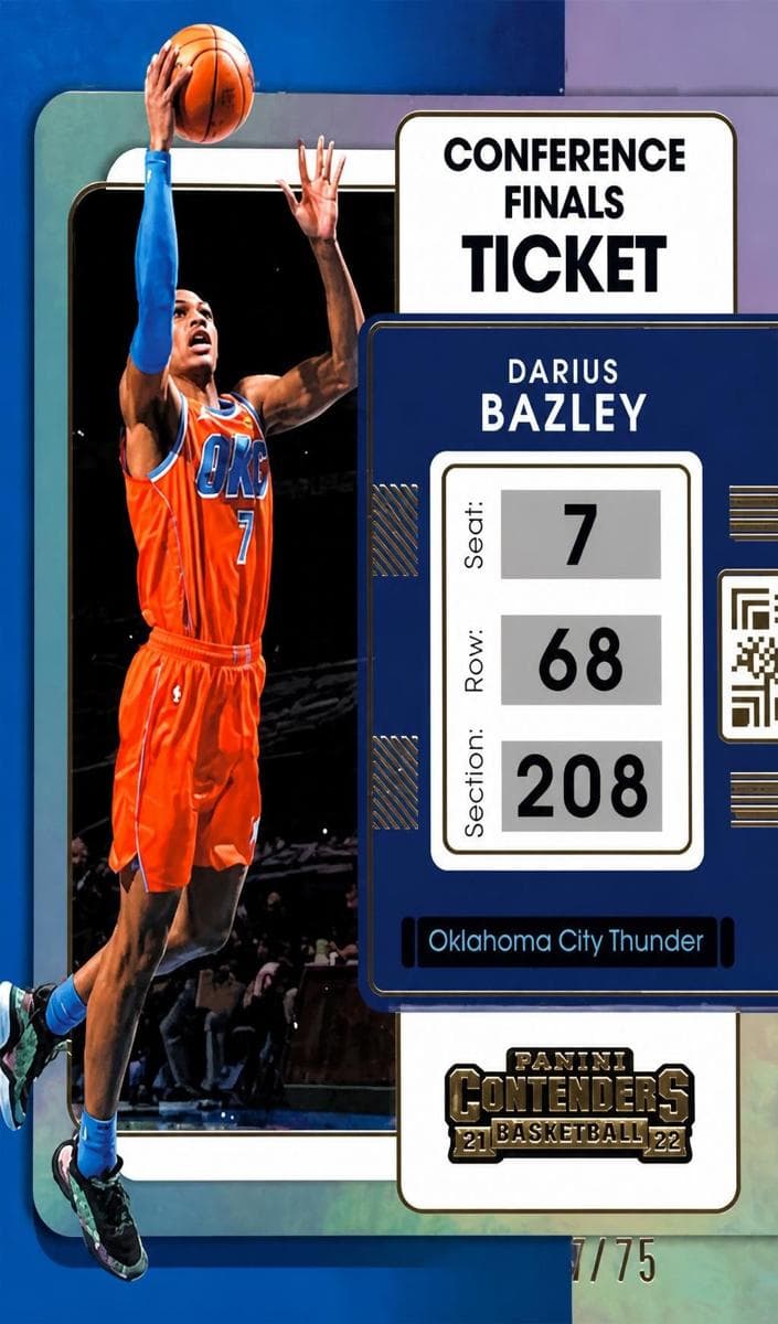 Darius Bazley 2021 panini Panini Contenders