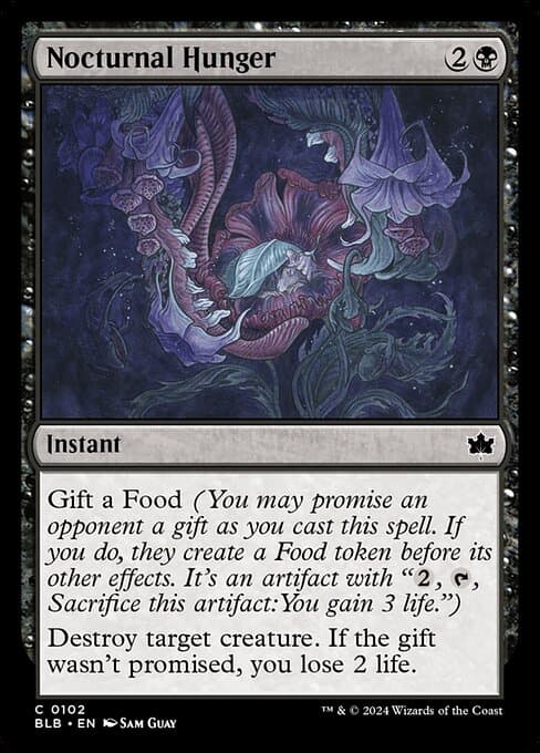 Nocturnal Hunger 2024 Magic: The Gathering Bloomburrow