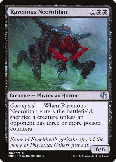 Ravenous Necrotitan 2023 Magic: The Gathering Phyrexia: All Will Be One