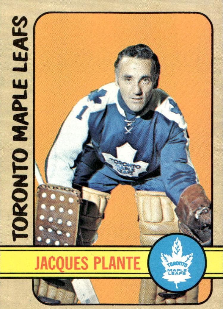 Jacques Plante 1972 topps Topps