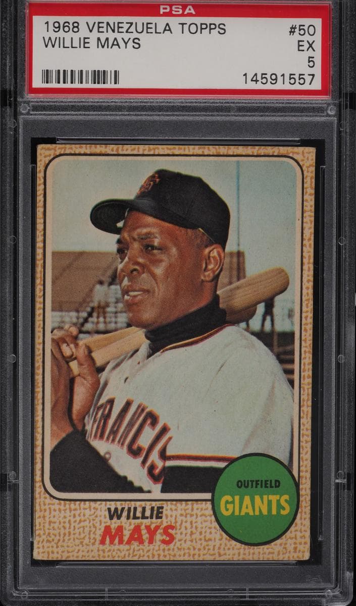 Willie Mays 1968 topps