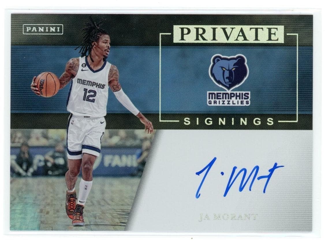 Ja Morant 2023 panini Private Signings