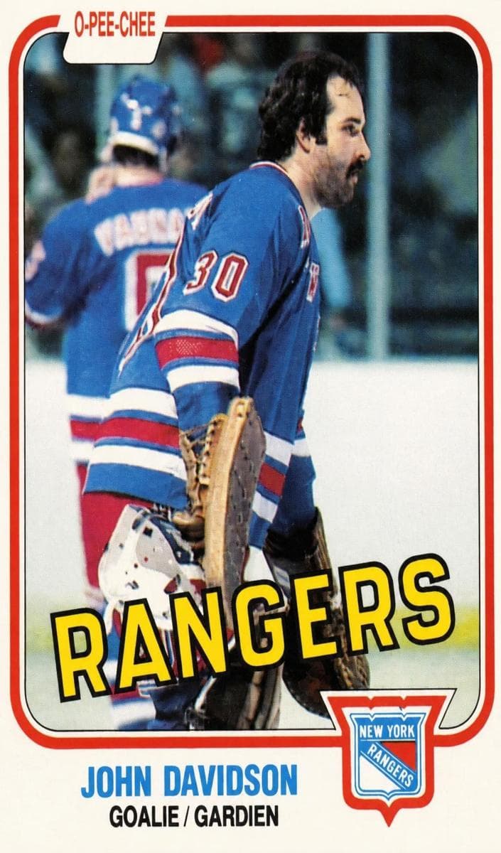 John Davidson 1981 topps O-Pee-Chee