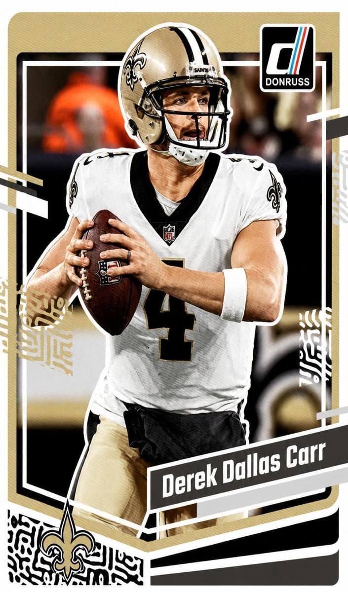 Derek Carr 2023 panini Panini Donruss