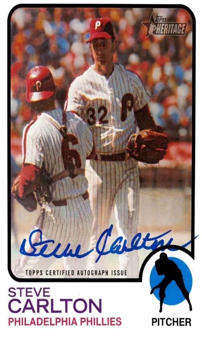 Steve Carlton 2022 topps Topps Heritage