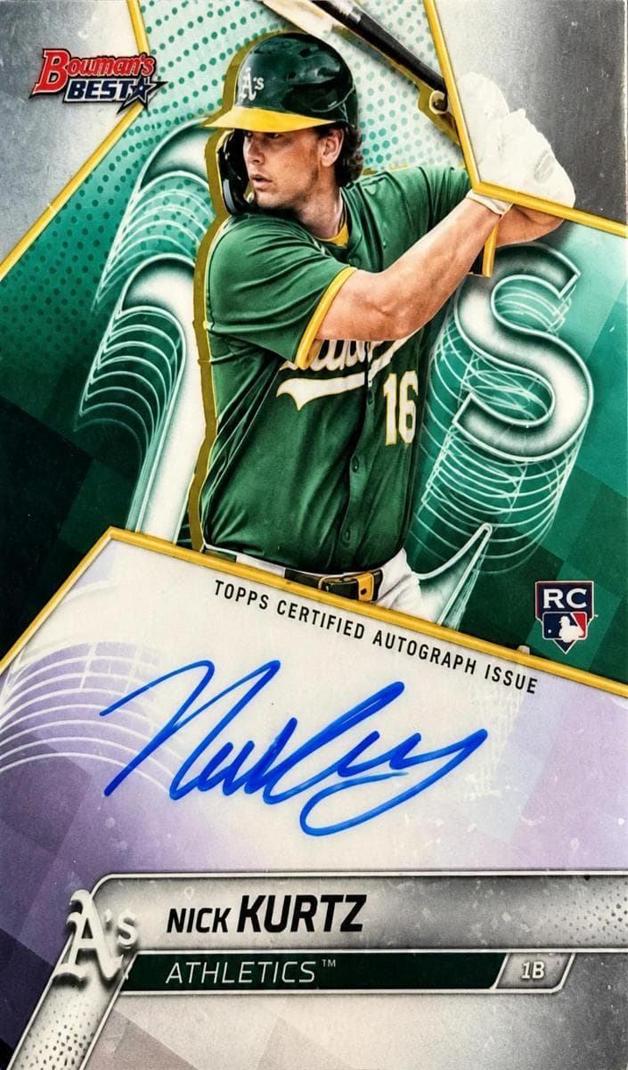Nick Kurtz 2025 Bowman Best auto card