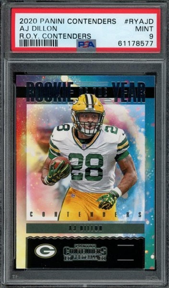 A.J. Dillon 2020 panini Panini Contenders