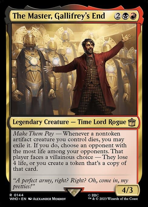 The Master, Gallifrey's End 2023 Magic: The Gathering Doctor Who