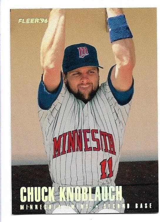 Chuck Knoblauch 1996 fleer Fleer