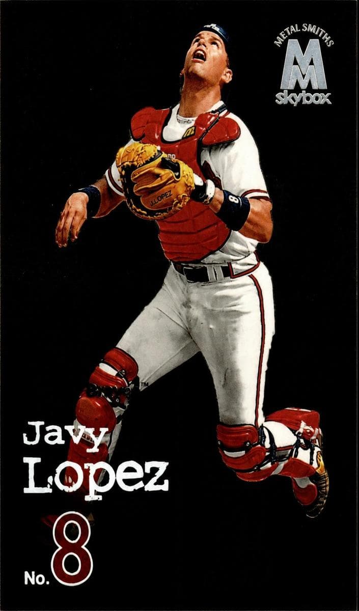 Javy Lopez 1999 fleer SkyBox Molten Metal