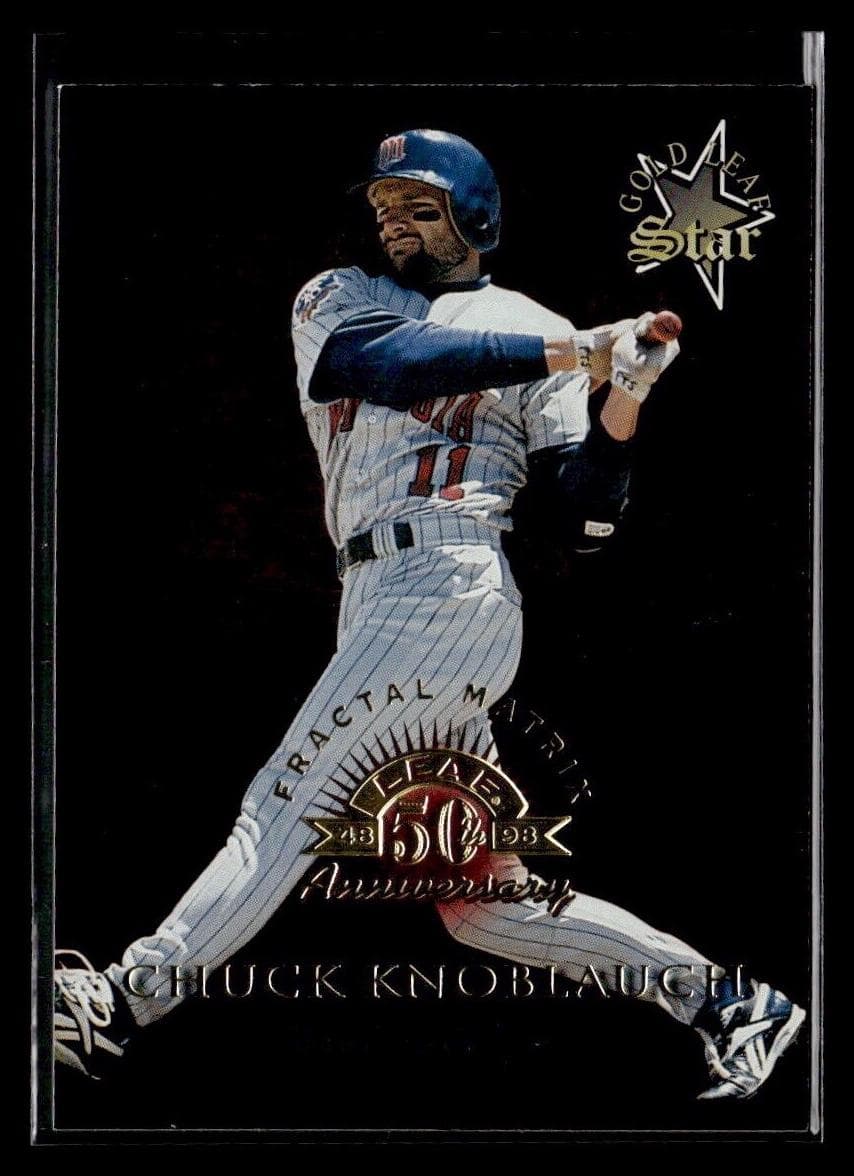 Chuck Knoblauch 1998 leaf Leaf