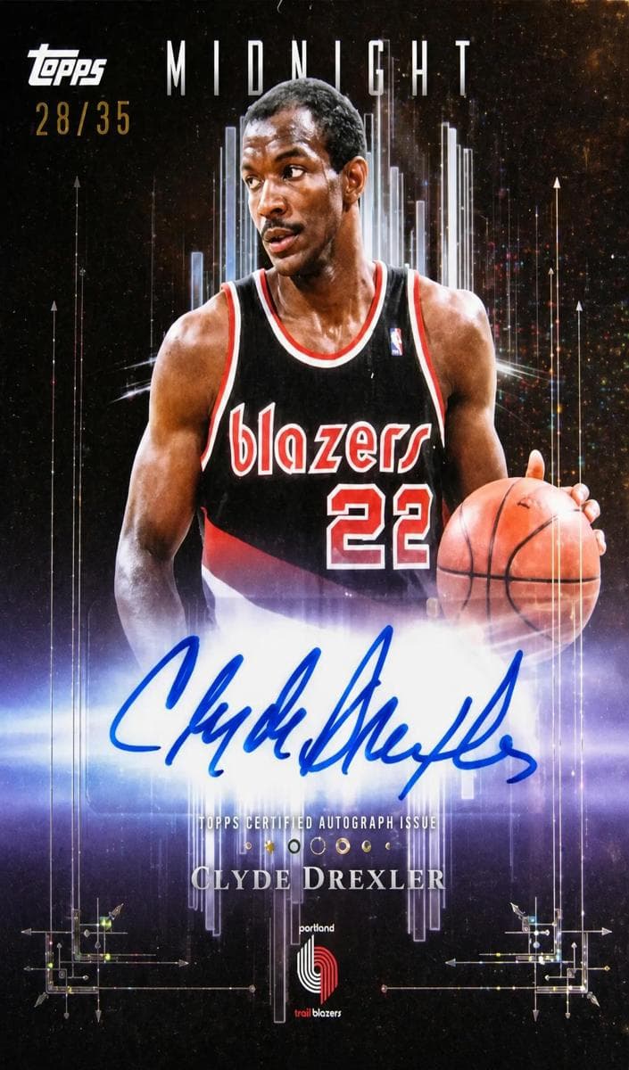 Clyde Drexler 2025 topps Topps Midnight