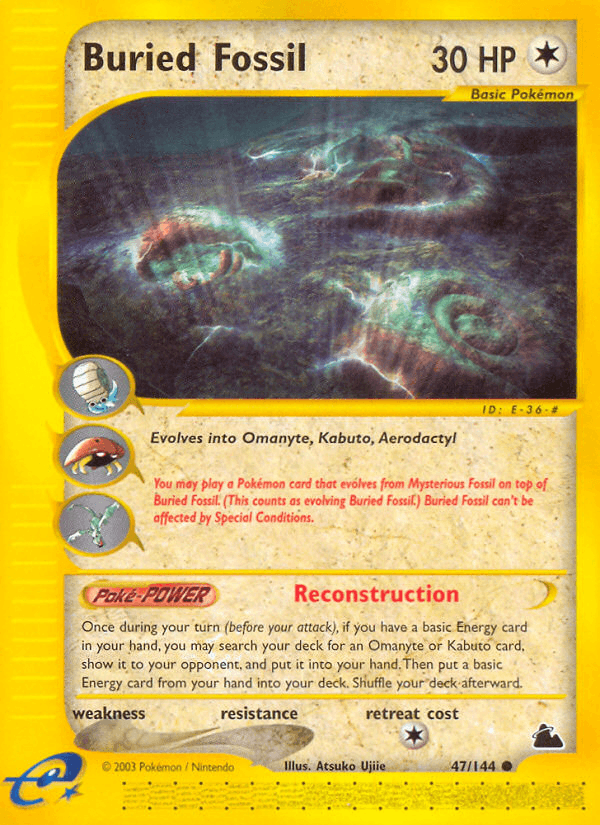 Buried Fossil 2002 Pokemon Japanese Split Earth