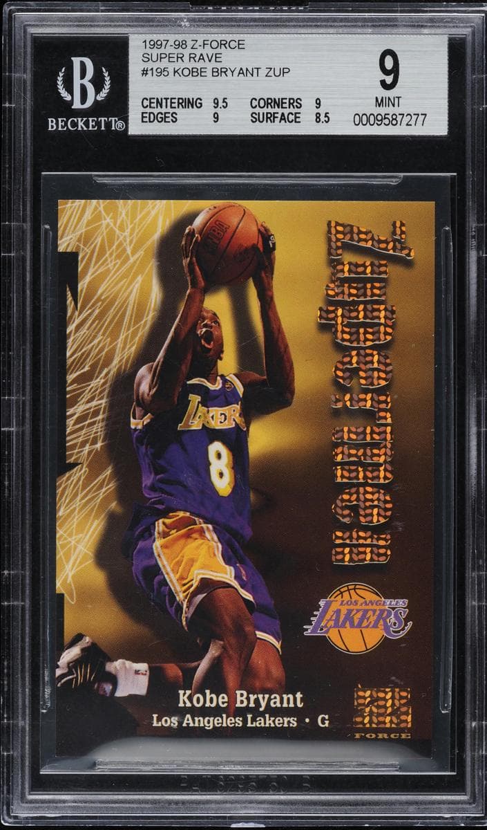 Kobe Bryant 1997 skybox Z-force
