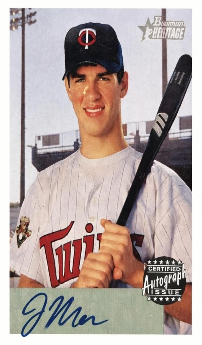 Joe Mauer 2002 bowman Bowman Heritage