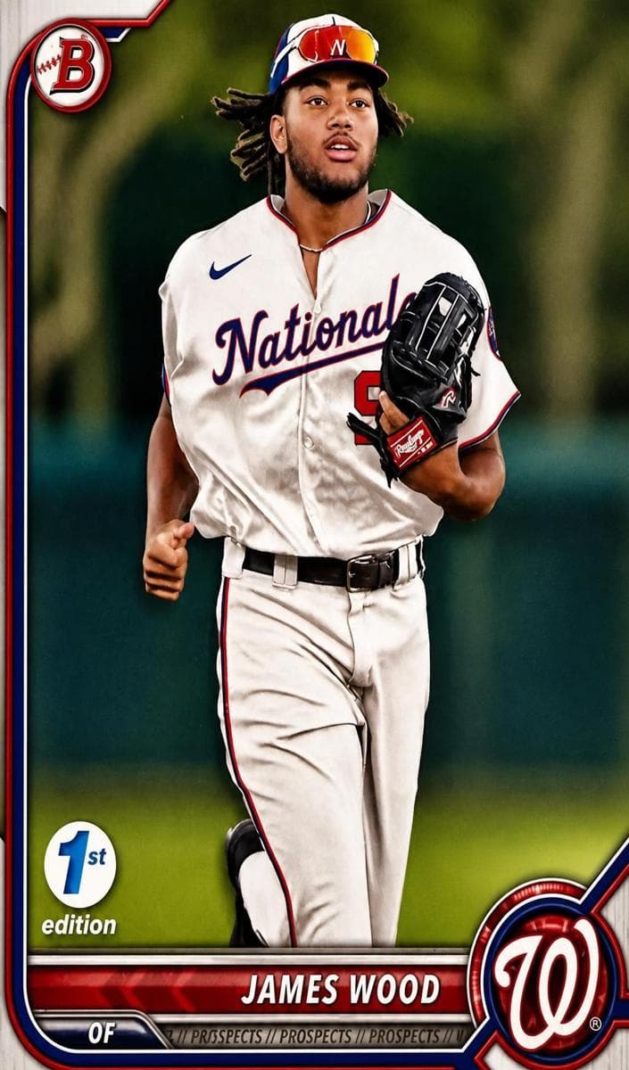 James Wood 2022 bowman Bowman Draft
