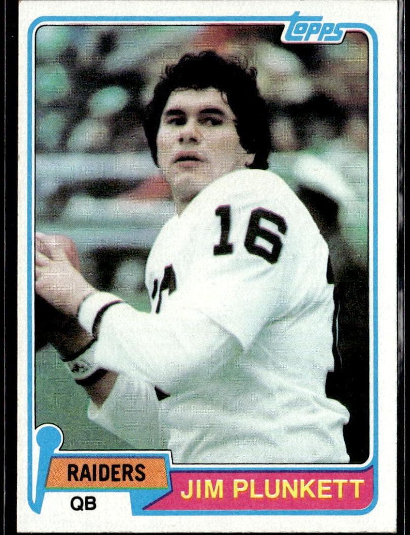 Jim Plunkett 1981 topps Topps