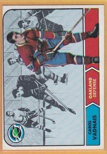 Carol Vadnais 1968 topps O-Pee-Chee