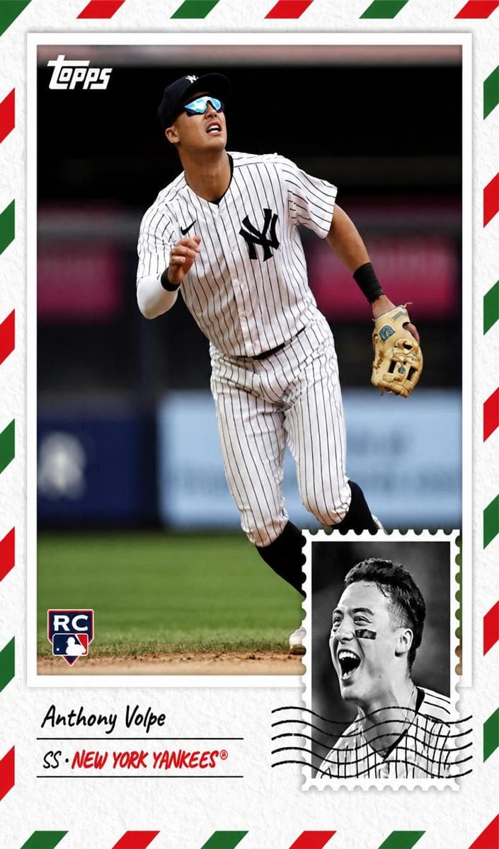 Anthony Volpe 2023 topps Topps Chrome Logofractor Edition