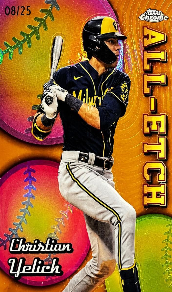Christian Yelich 2024 topps Topps Chrome