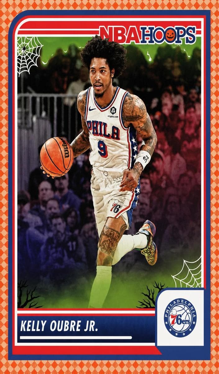 Kelly Oubre Jr. 2023 panini Hoops Haunted Hoops