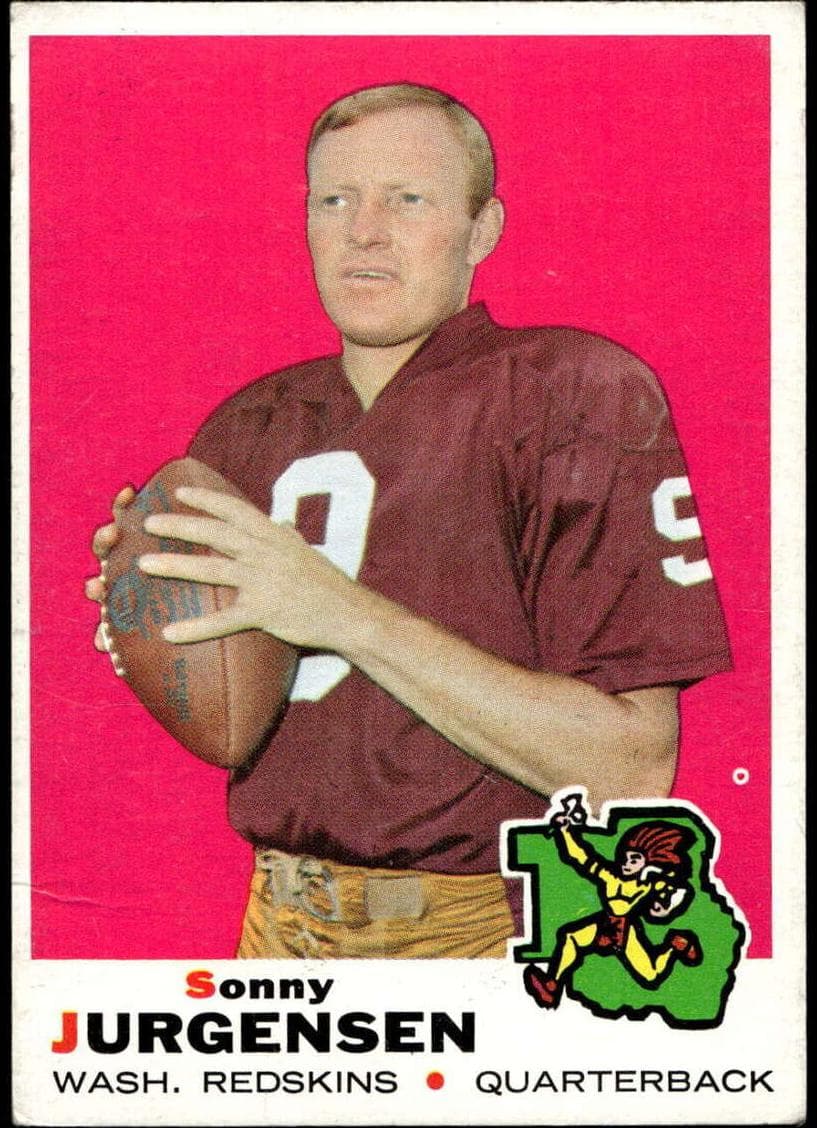 Sonny Jurgensen 1969 topps Topps