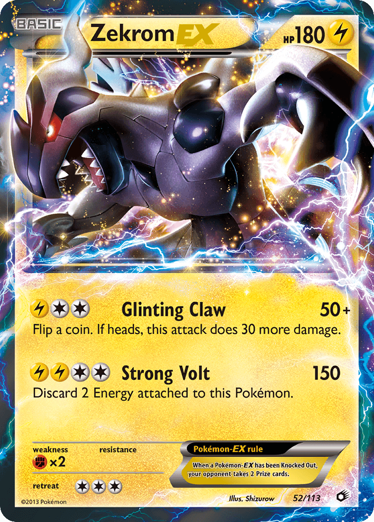 Zekrom EX 2013 Pokemon Legendary Treasures