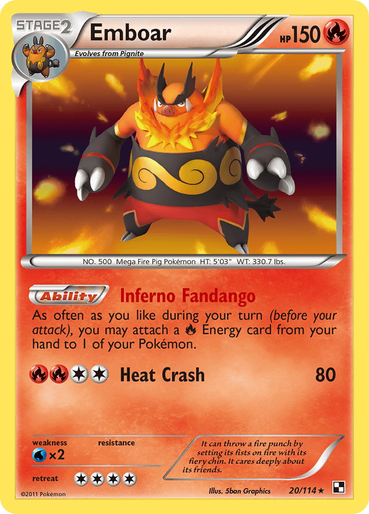 Emboar 2011 Pokemon