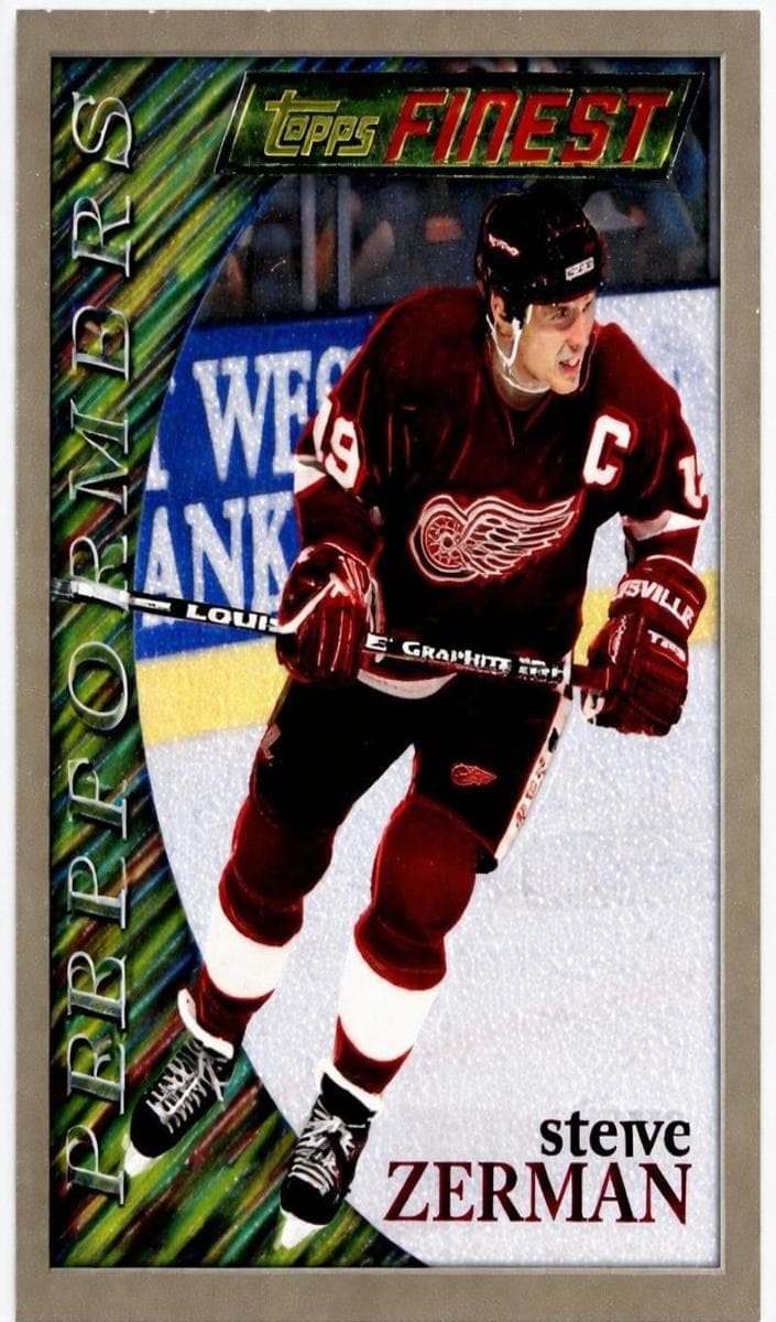 Steve Yzerman 1995 topps Finest
