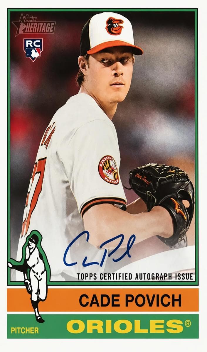 Cade Povich 2025 topps Topps Heritage