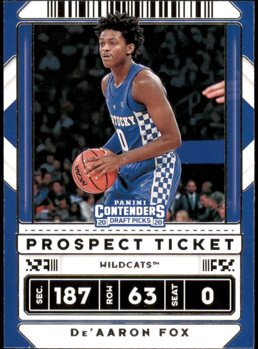 De'Aaron Fox 2020 panini Panini Flawless