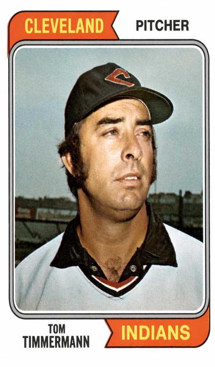 Tom Timmermann 1974 topps Topps