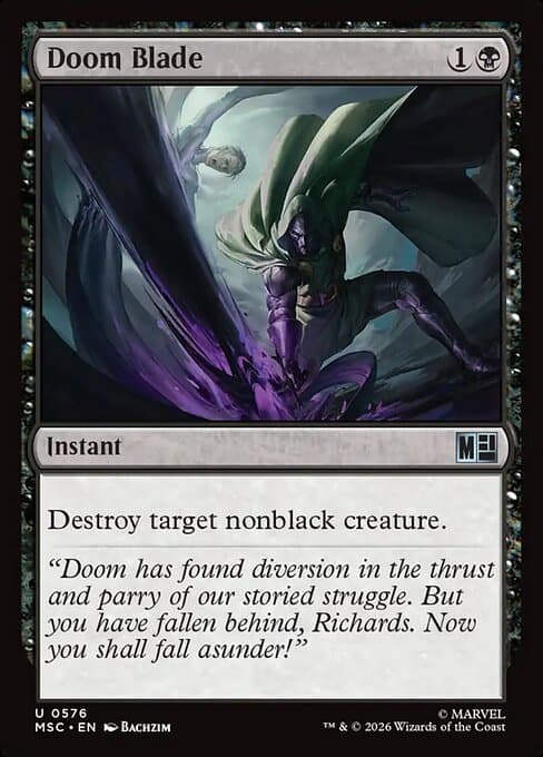 Doom Blade 2021 Magic: The Gathering Strixhaven Mystical Archive