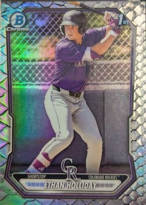 Ethan Holliday trading card