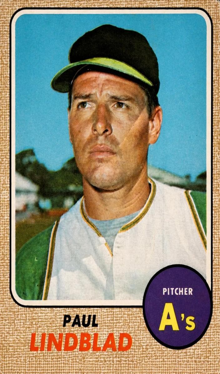 Paul Lindblad 1968 topps O-Pee-Chee