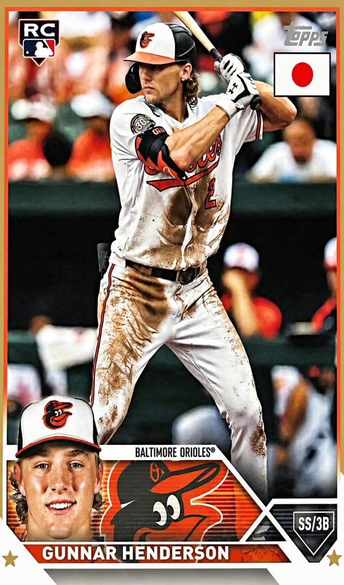 Gunnar Henderson 2023 topps Topps Japan Edition